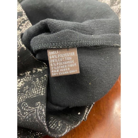 NWT J McLaughlin Zahara Black Champagne Jacquard Sheath Dress Size 2 Metallic - Picture 8 of 8